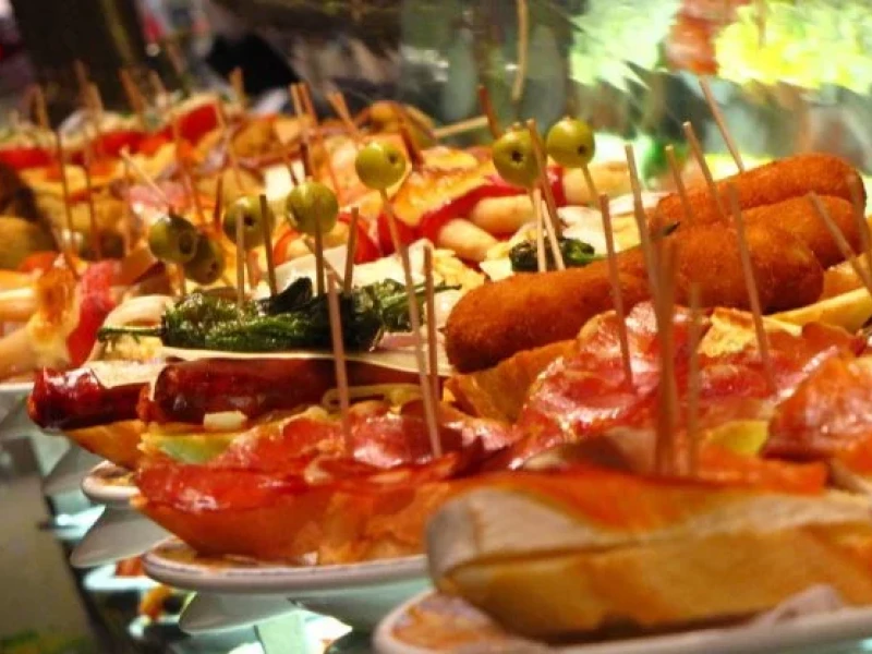 Tapas en un restaurante
