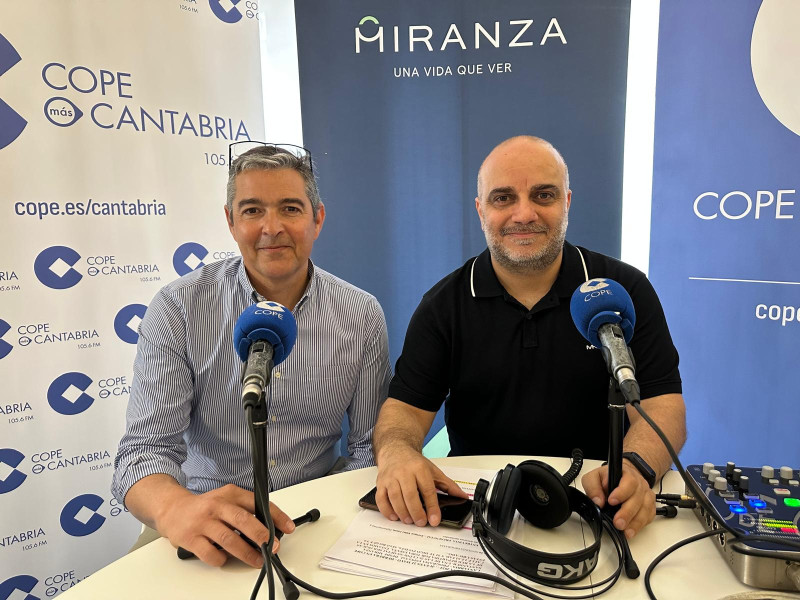 Enrique Vélez Lasso, junto a Jaime del Olmo en "Miranza Santander"
