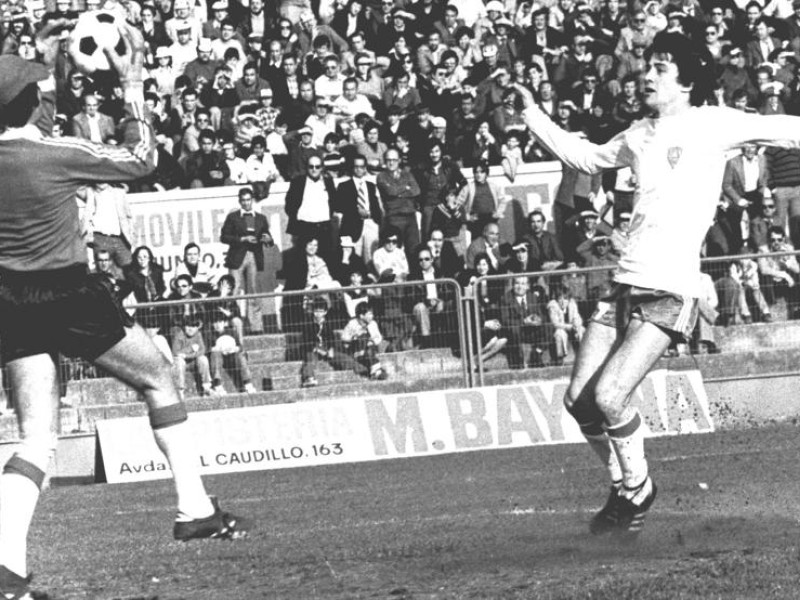 Una imagen de la goleada del Real Zaragoza al Espanyol por 8-1.
