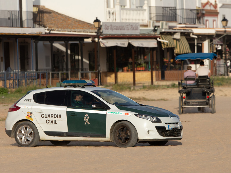 (Foto de ARCHIVO)La Guardia Civil vigila la seguridad de la Aldea durante el fin de semana de la Romería del Rocio en la Aldea . 23 de mayo de 2021 en Almonte, Huelva, España.Joaquin Corchero / Europa Press2021;ROCIO;ALDEA;ROMERIA;ALMONTE;HUELVA;ANDALUCIA23/5/2021