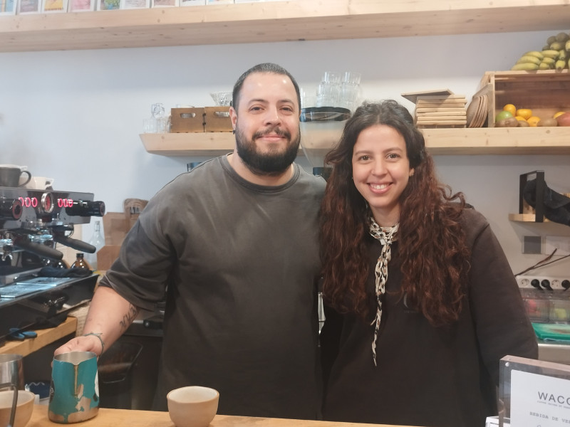 Miguel y Marianella, en el Waco Coffee