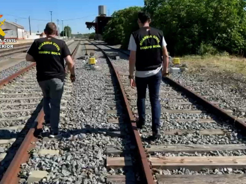 Operación de la Guardia Civil contra el robo de cable de cobre en vías férreas