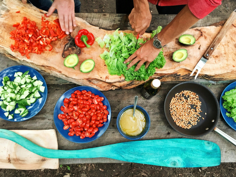 Una muestra de verduras