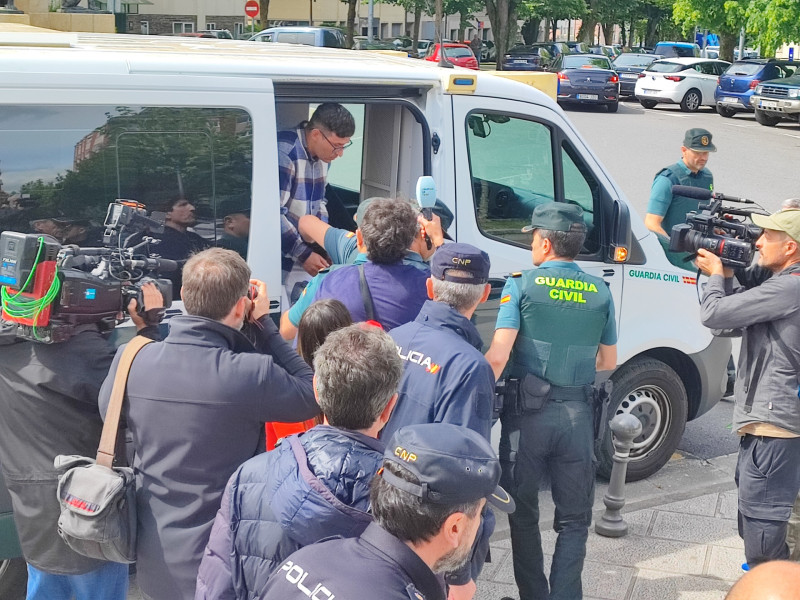 José Uriel Valencia llega a la Audiencia de Lugo