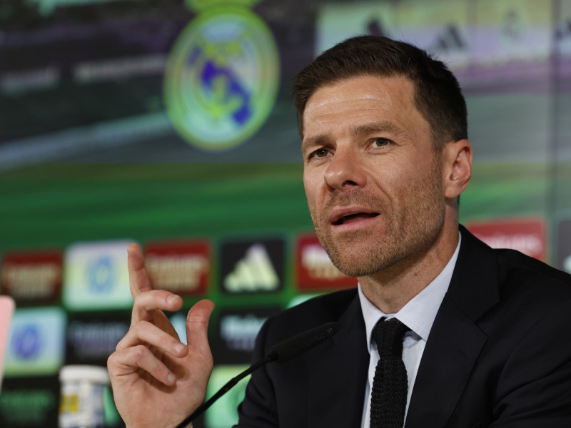 Xabi Alonso, en su primera rueda de prensa como entrenador del Real Madrid