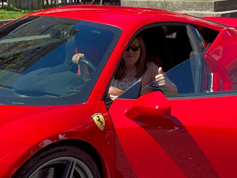 Probando un Ferrari