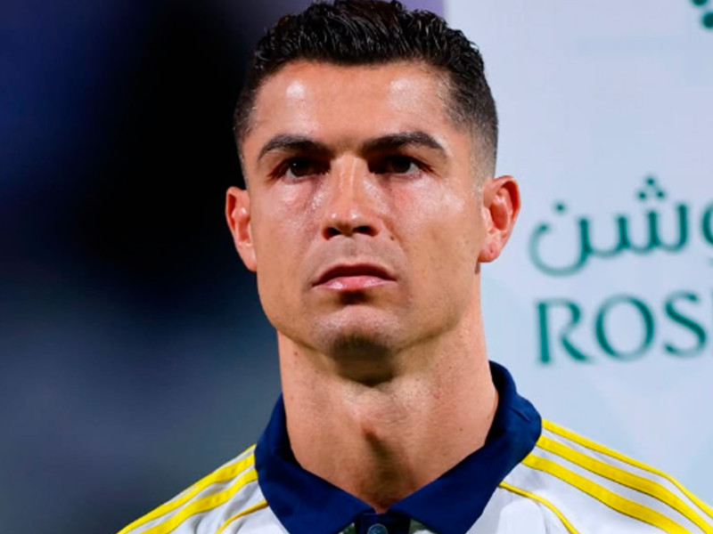 Cristiano Ronaldo, antes de jugar un partido con el Al-Nassr