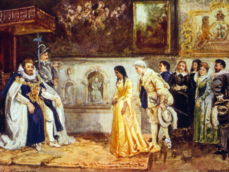 Pocahontas en la corte del rey Jaime