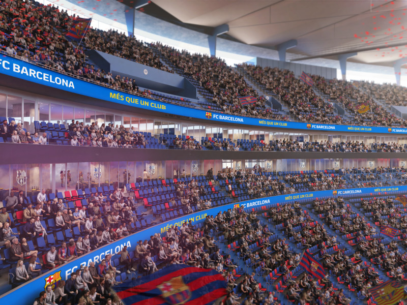 Imagen de lo que sería el nuevo Camp Nou