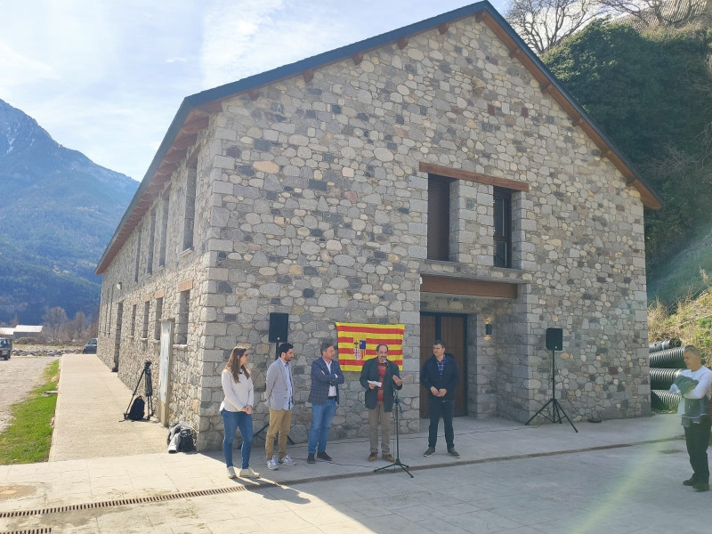 Aulario de la Escuela de Pastoreo de Aragón 'La Estiva', en San Juan de Plan (Huesca)
