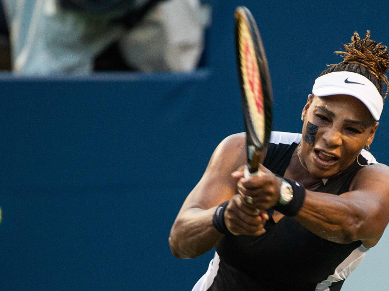 Serena Williams, en un torneo en Canadá, en 2022