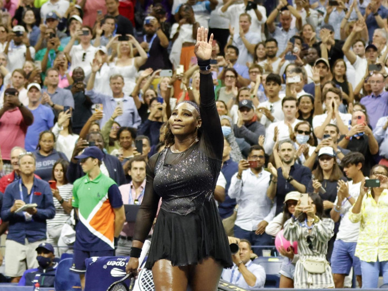 Serena Williams se despide, tras su último partido como profesional, en el US Open, en 2022