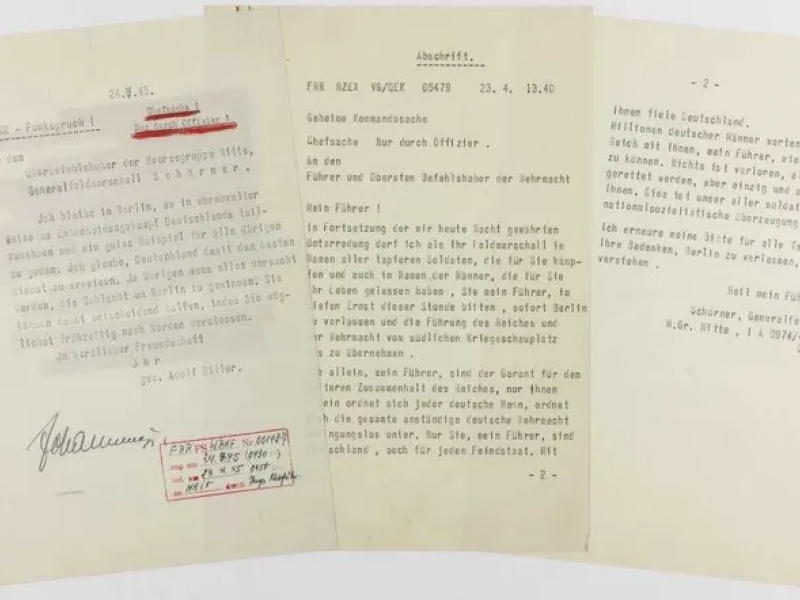 Notas de suicidio de Hitler