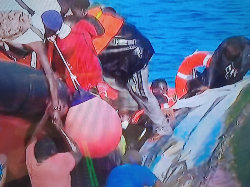Otro momento del rescate