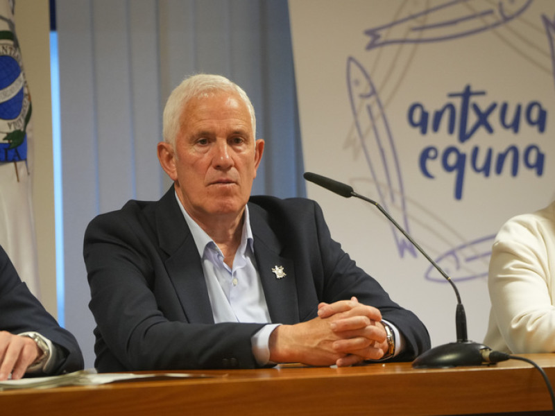 Emeterio Urresti, presidente de la Cofradía de pescadores Elkano de Getaria