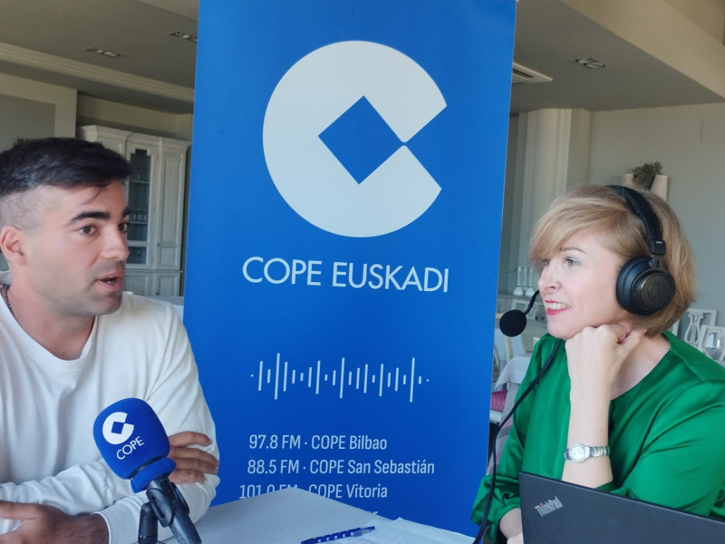 Jon Bermúdez, responsable de la producción del Txakoli Iturregi