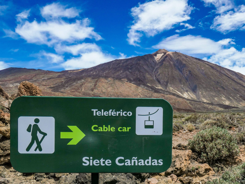 Vista de El Teide al que pretendería subir La Vuelta en 2026.