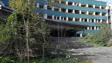 Vista del antiguo Hospital Universitario de Asturias