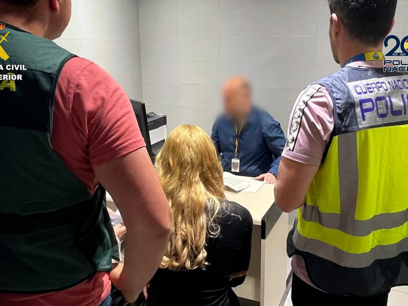 Toma de declaración de una de las investigadas por carding en A Coruña