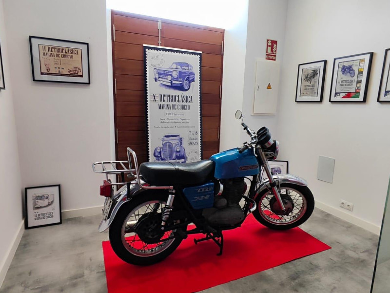 Una de las motos que estará en la "X Retroclásica Marina de Cudeyo"