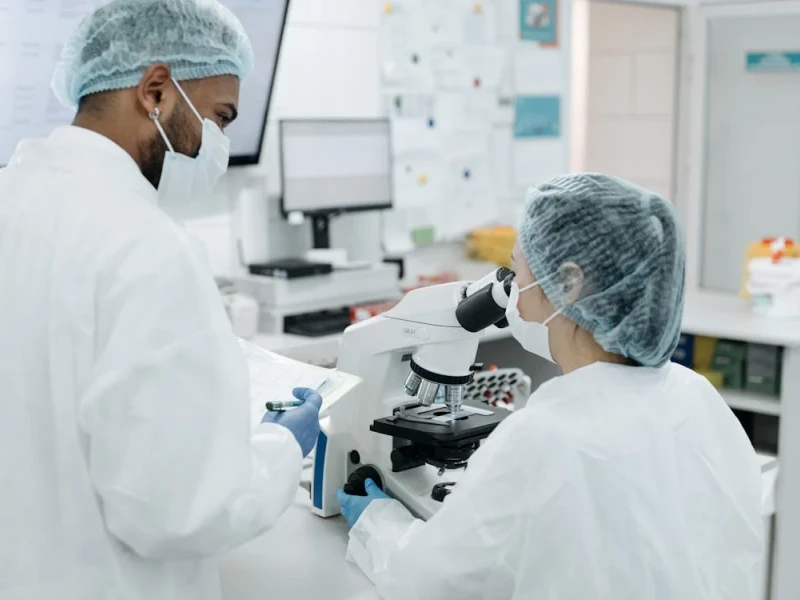 Científicos investigando