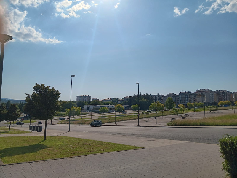 Parque de la ciudad de Lugo donde se han superado los 33 grados