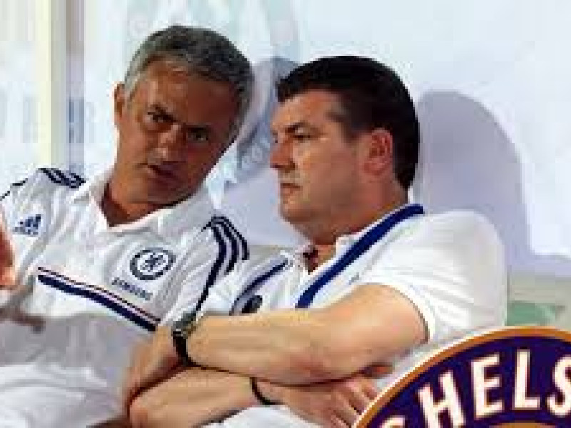 Gourlay con Mourinho en su etapa en el Chelsea