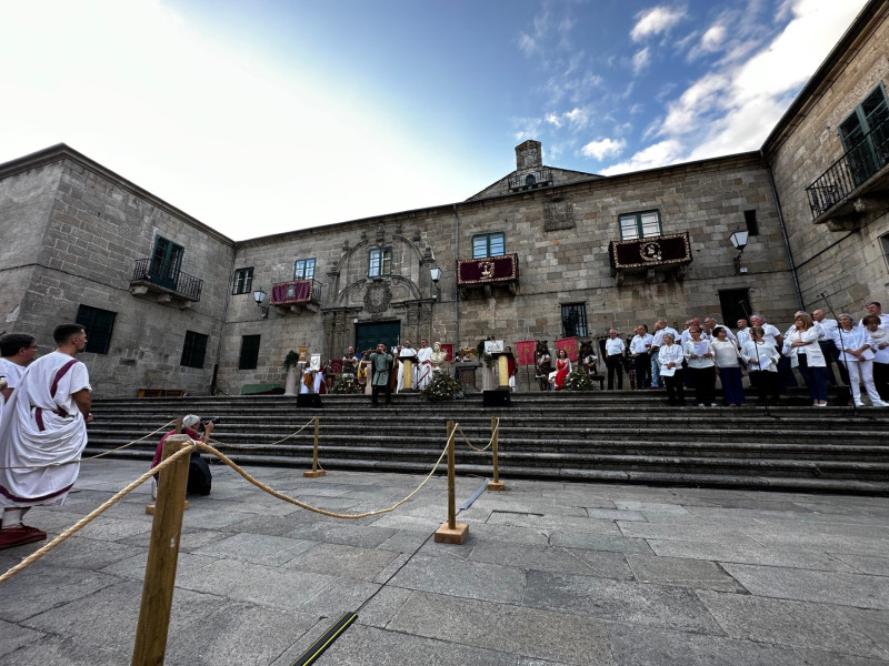 En la celebración del Natalicio participan las asociaciones de recreación histórica que cada año le dan vida al Arde Lucus