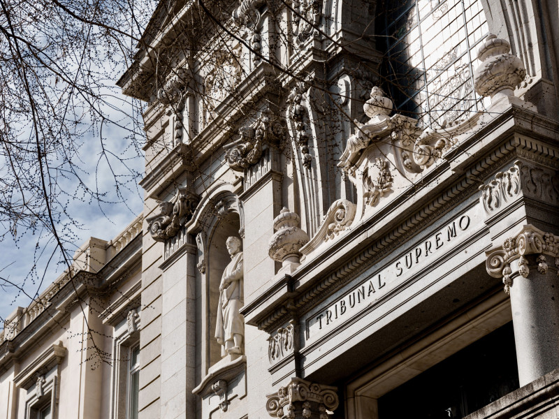 Archivo - Fachada del Tribunal Supremo, a 27 de febrero de 2025, en Madrid (España). El instructor del 'caso Koldo' interroga esta semana como testigo a la que fuera pareja de José Luis Ábalos durante dos años, que ha aflorado en la causa porque se habría