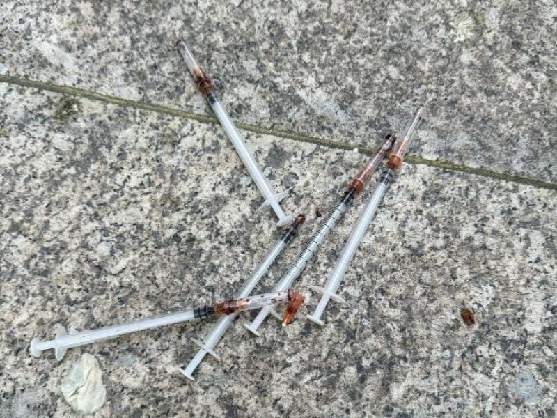 Jeringuillas en las calles de Ourense