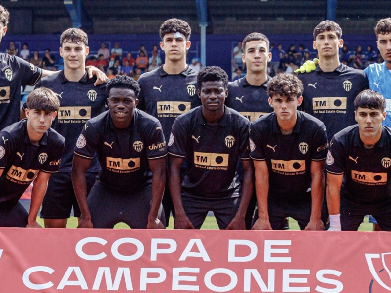 La foto del XI inicial de la final