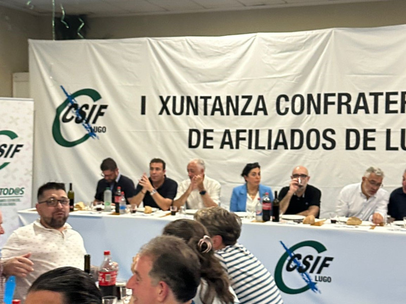 En comida participó el alcalde de Lugo, la vicepresidenta del Parlamento y el delegado de la Xunta en Lugo