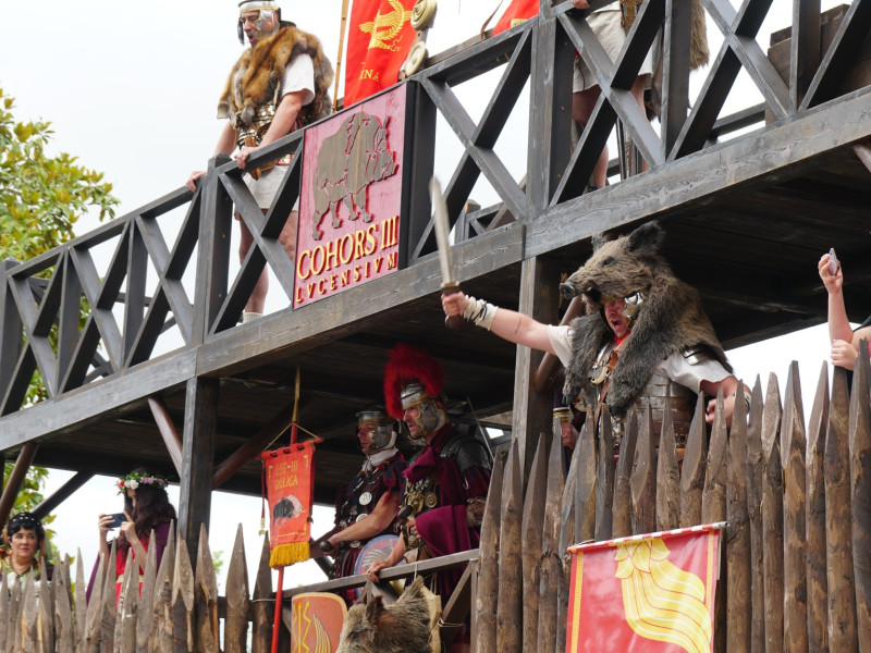 El campamento de la Cohors III Lucensium es de los más llamativos cada año