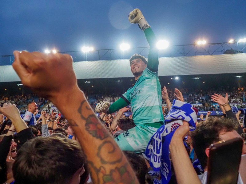Álvaro Fernández, uno de los héroes del ascenso