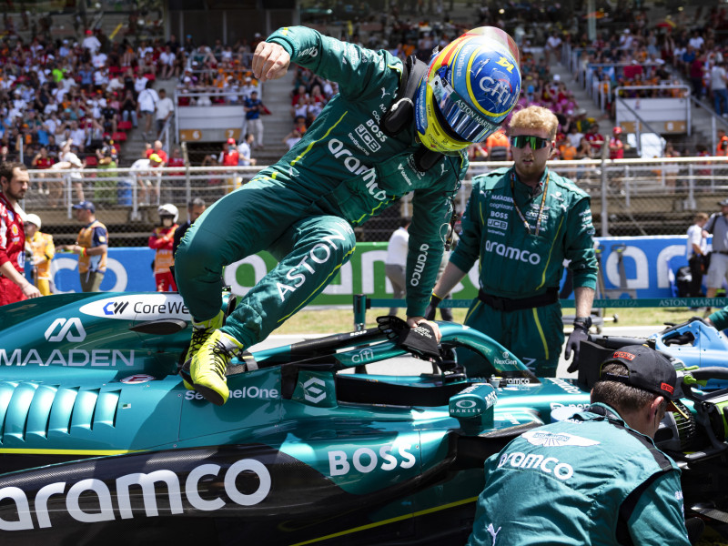 Fernando Alonso, en el Gran Premio de España