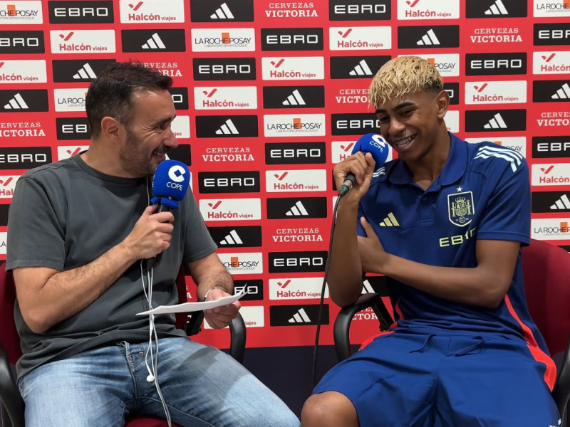 Entrevista a Lamine Yamal en El Partidazo de COPE