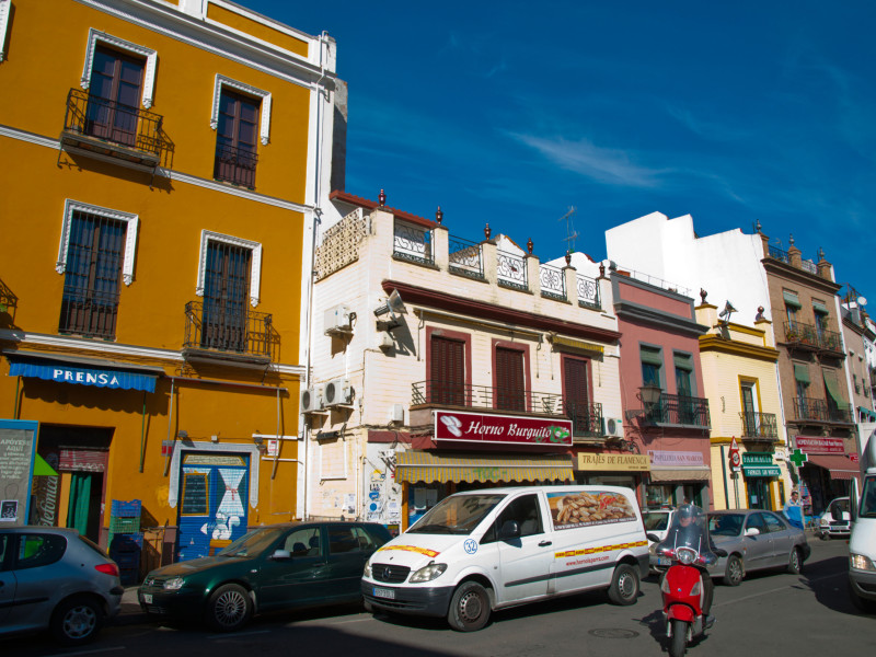 Barrio de La Macarena en el centro de Sevilla