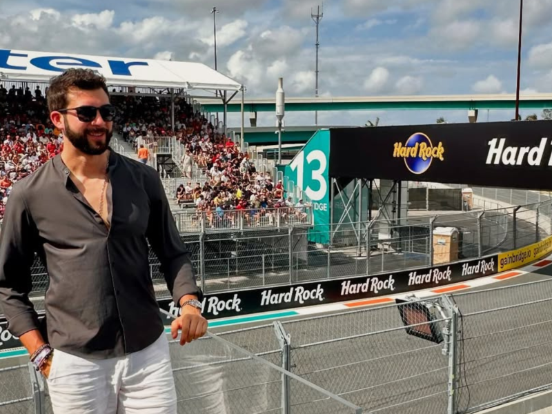 Álvaro Núñez en el Gran Premio de Miami de F1