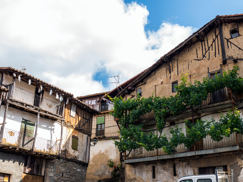 Arquitectura tradicional. Las Casas del Conde. Sierra de Francia. Salamanca