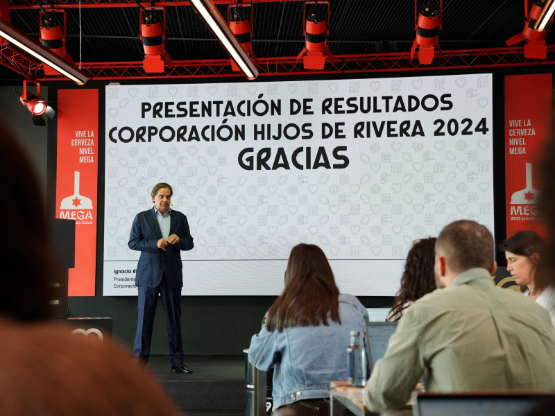 Ignacio Rivera, en la presentación de resultados de Hijos de Rivera