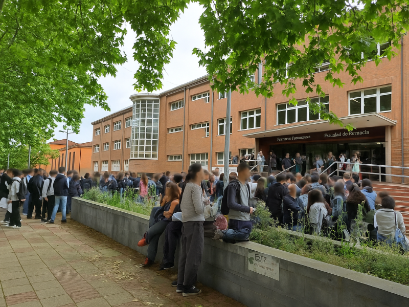 Alumnos en la PAU Euskadi 2025