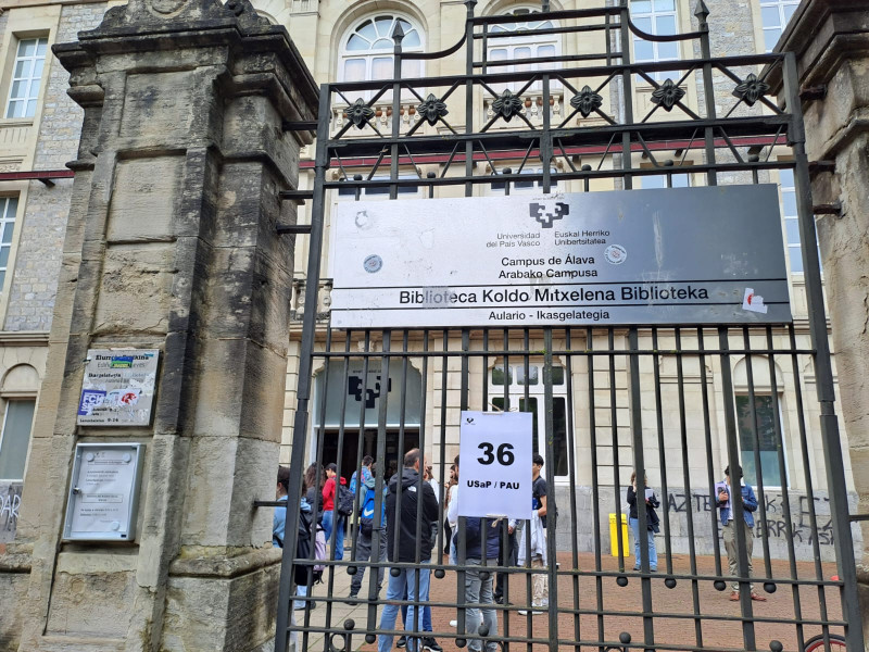 Uno de los centros vascos donde se realiza la PAU