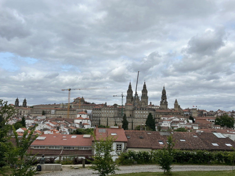 Santiago de Compostela desde La Alameda este martes