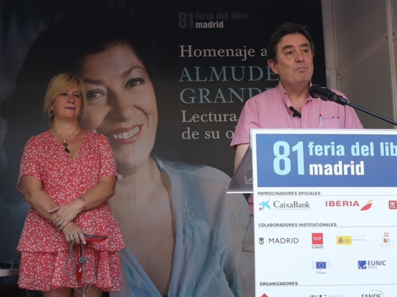 Leire Díez; y el escritor Luis García Montero
