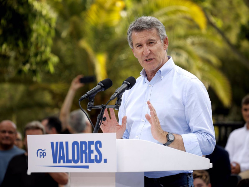 El presidente del Partido Popular, Alberto Núñez Feijóo
