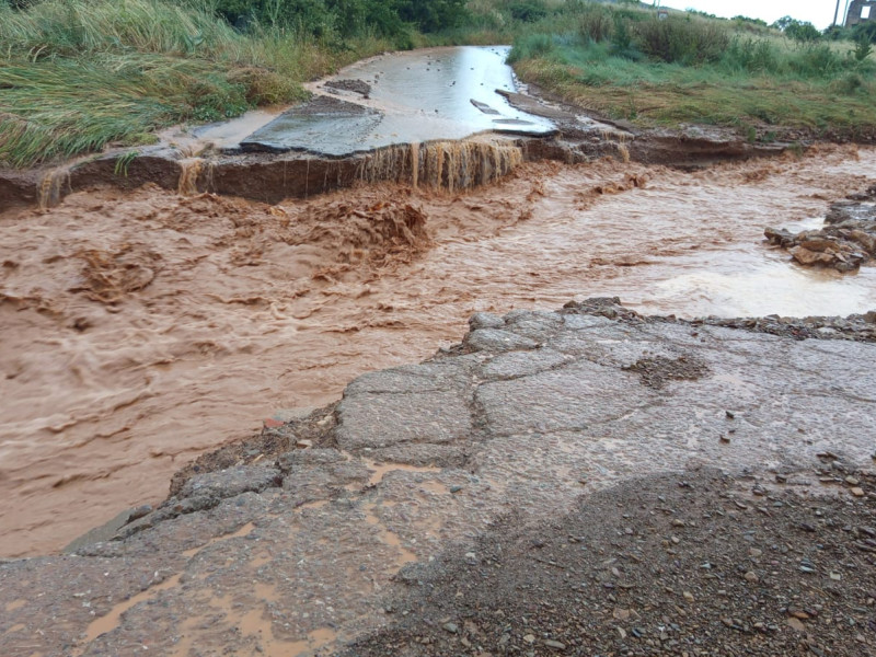 Así se ve Munébrega tras la tormenta