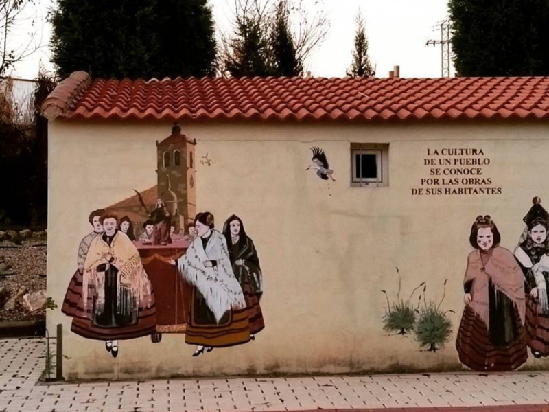 Un mural de Bernúy de Porreros