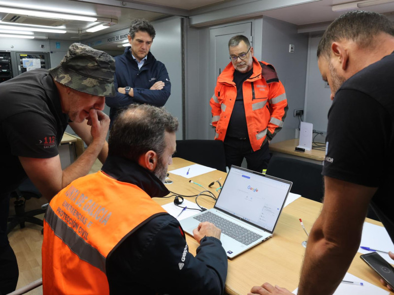 El delegado territorial de la Xunta de Galicia en Lugo, Javier Arias, participó en el desarrollo del simulacro