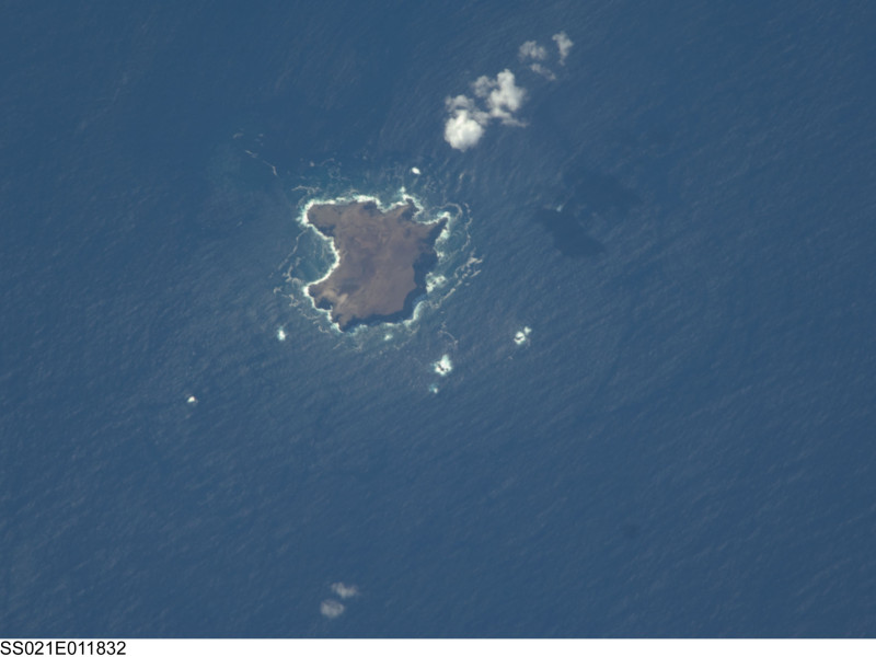 Las Islas Salvajes, ubicadas en el Océano Atlántico, se observan desde la Estación Espacial Internacional