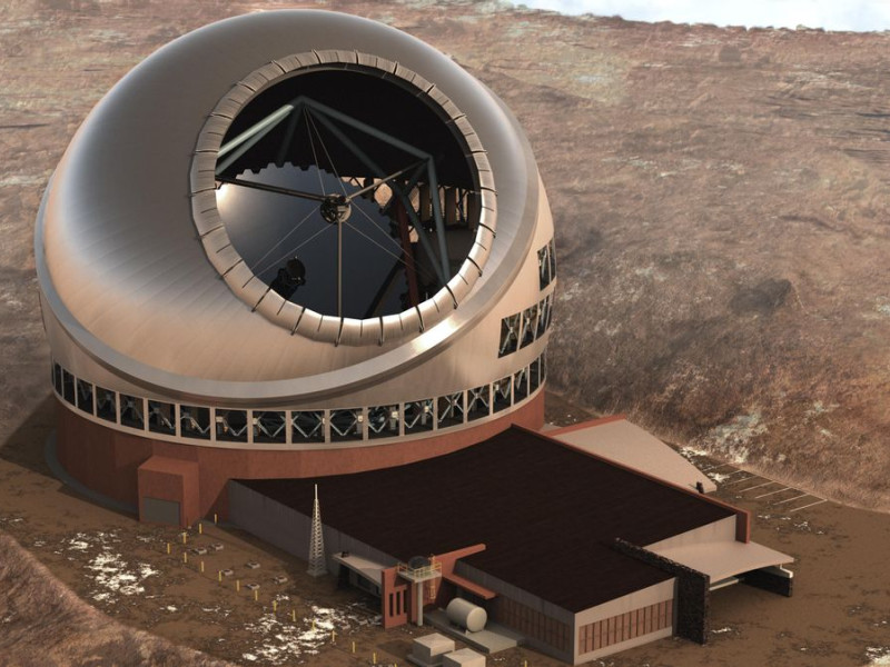 Recreación del telescopio